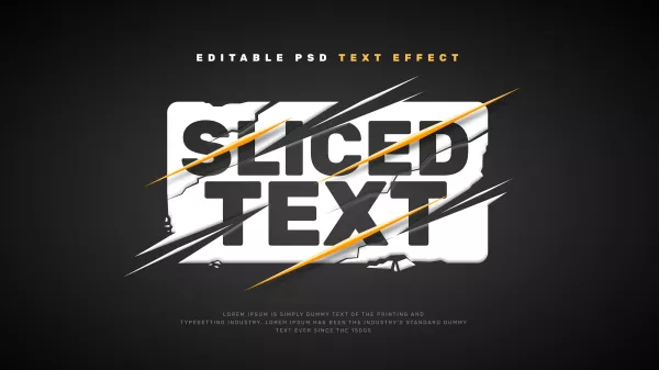 Sliced Text Effect