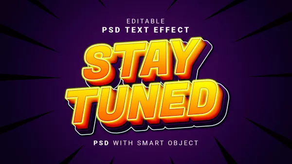 Stay Tuned Text Effect