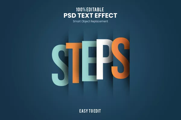Steps Text Effect