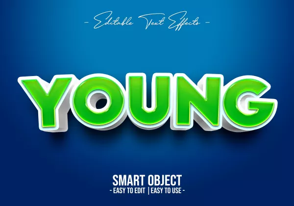 Young Text Style Effect