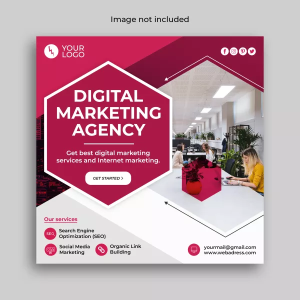 Digital Marketing Corporate Business Banner Instagram Social Media Post