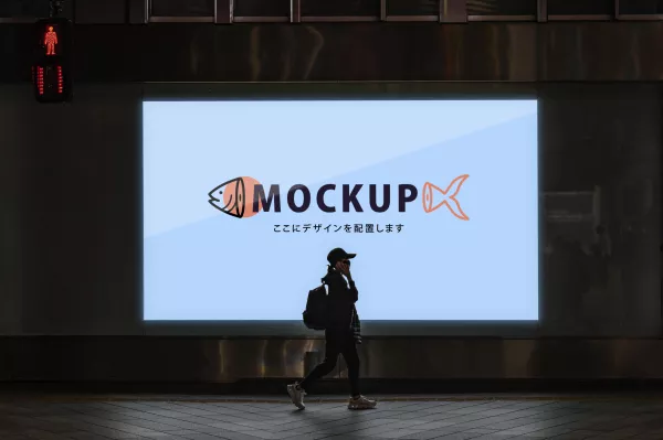 Japan Exterior Advertising Mockup