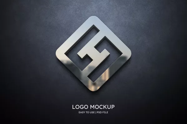 Logo Mockup Grey Wall