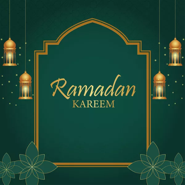 Realistic Ramadan Kareem Illustration