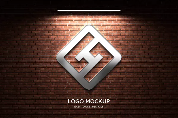 Logo Mockup Brick Wall