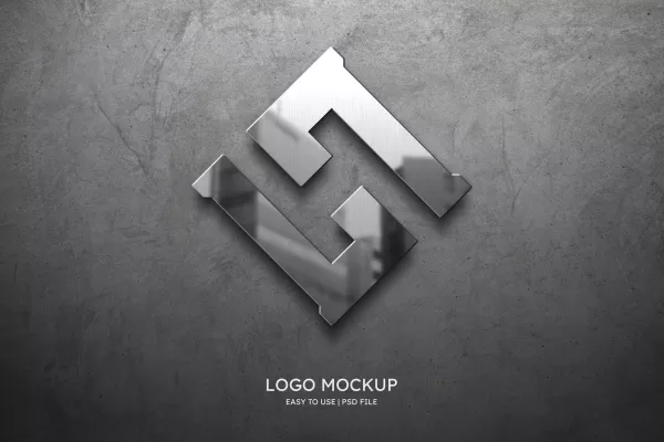 Logo Mockup Grey Wall
