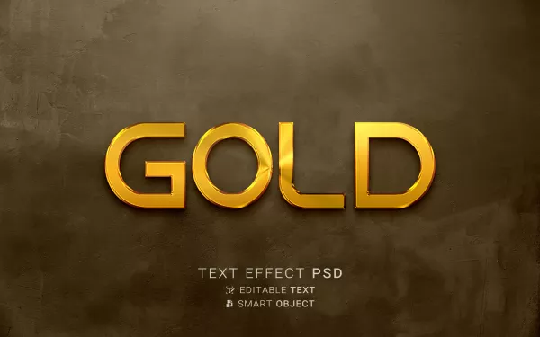 Free Download Luxurious Gold Text Effect - GFXLoad
