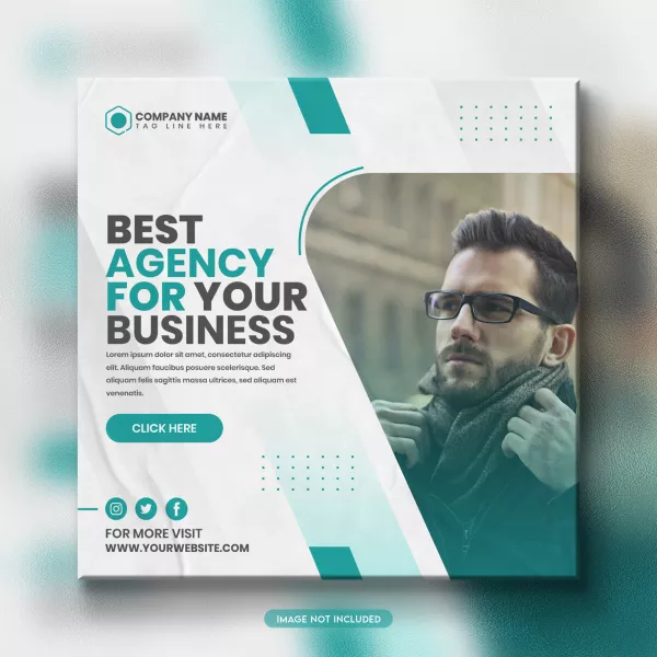 Creative Business Agency Corporate Social Media Post Template