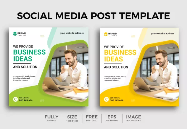 Business Ideas Social Media Template Business Marketing Business Agency