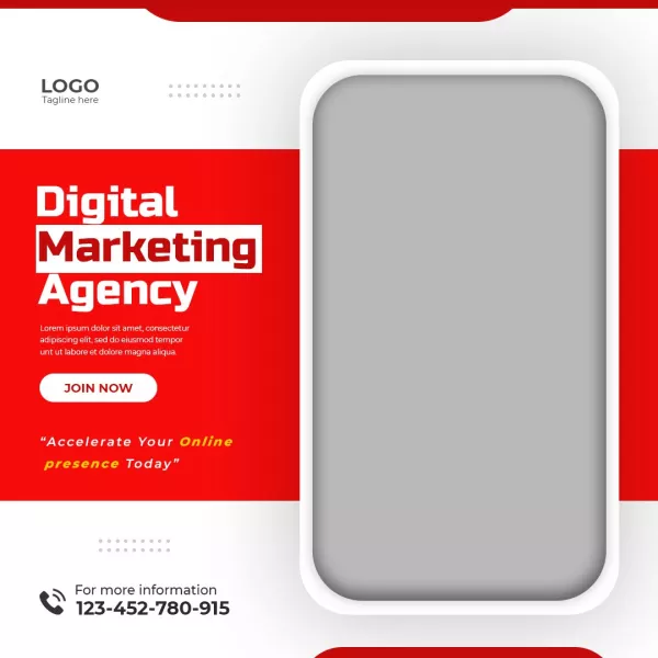 Digital Marketing Agency Corporate Social Media Post Template