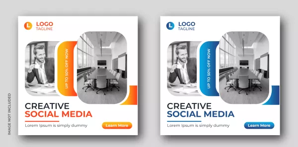 Free Download Digital Marketing Agency Social Media Post Web Banner Template - GFXLoad