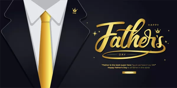 Father Day Concept Illustration Banner
