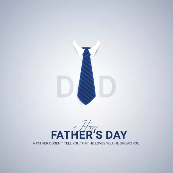 Greeting Card With Nice Message Fathers Day Free Vector