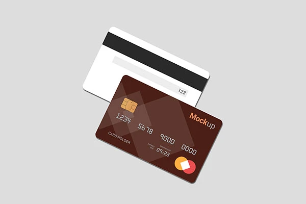Debit Card Credit Card Smart Card Mock Up