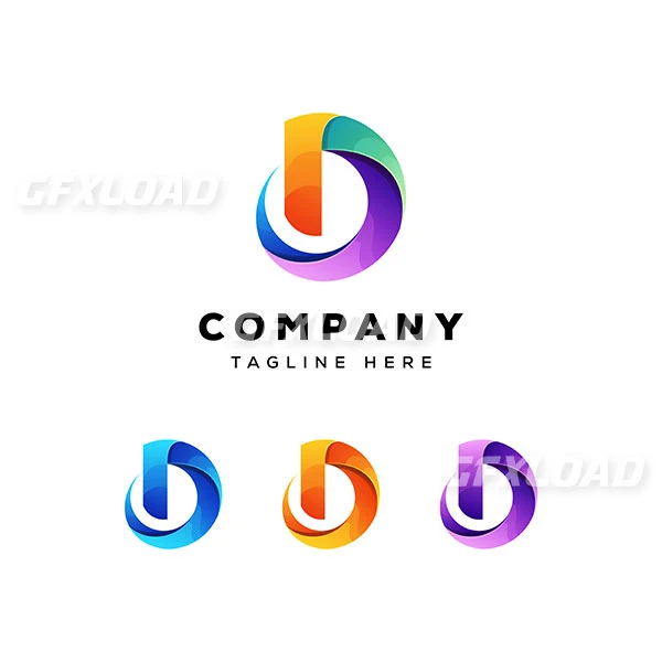 Colorful Letter D Logo Template
