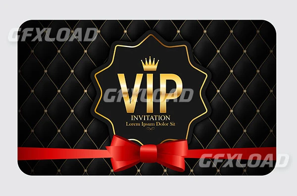 Luxury Members Gift Card Vip Invitation