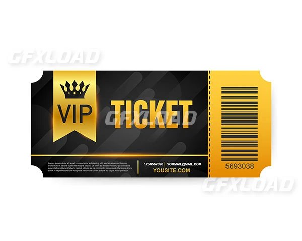 Vip Club Cards Members Only Gold Ribbon