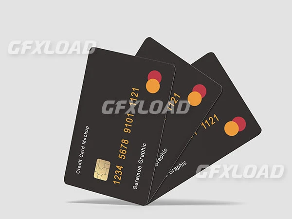 Credit Bank Card Mock Up