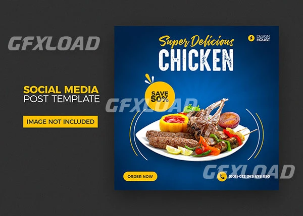 Foods Social Media Instagram Post Template