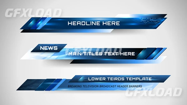 Banners Lower Thirds News Channel