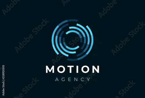 Free Download Abstract Circle Logo Creative Dynamic Round Logotype Connection Symbol - GFXLoad