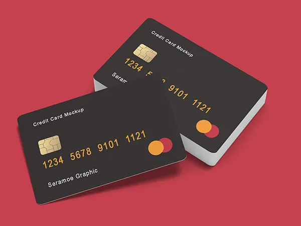 Credit Bank Card Mock Up