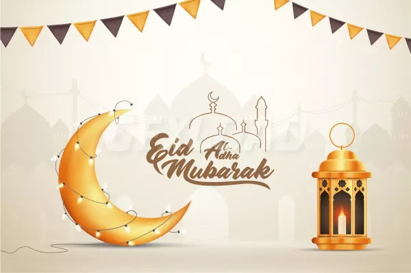 Beautilful Eid Al Fitr Eid Al Adha Eid Mubarak Greetings Illustration Background