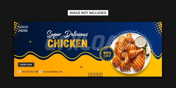 Delicious Food Social Media Facebook Cover Template