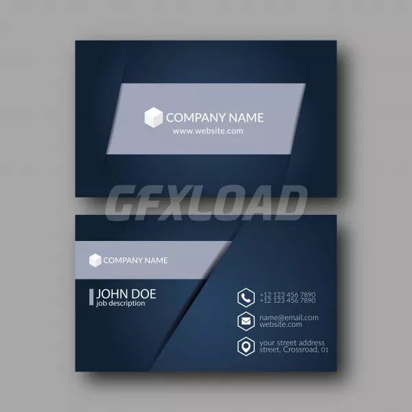 Eps10 Vector Illustration Abstract Elegant Business Card Template