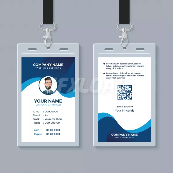 Modern Clean Id Card Template