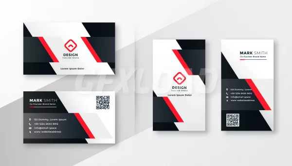 Red Company Business Card Design