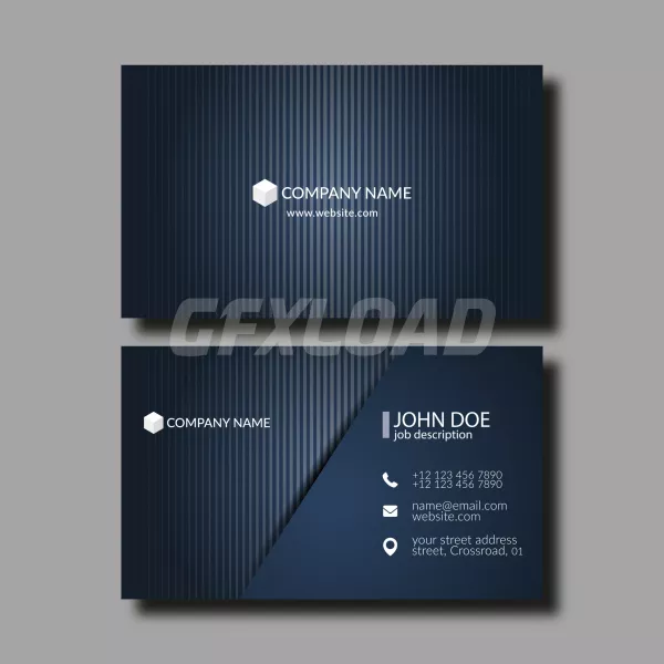 Vector Illustration Abstract Elegant Business Card Template