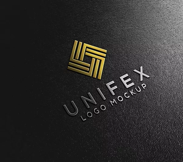 Metallic Embossed Logo Mockup