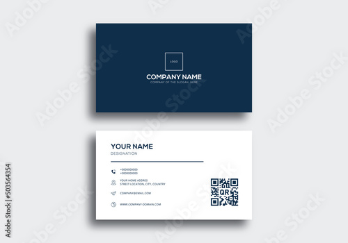 Business card design template clean professional business card template visiting card business card template
