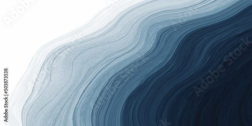 Free Download Abstract watercolor paint background dark blue gradient color with fluid curve lines texture and white space for text - GFXLoad