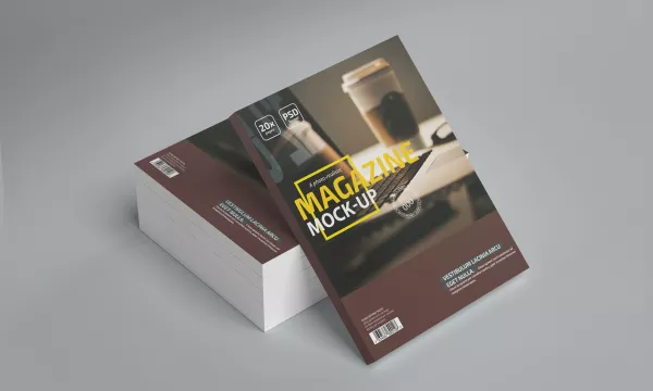 Photo Realistic Magazine Mockup