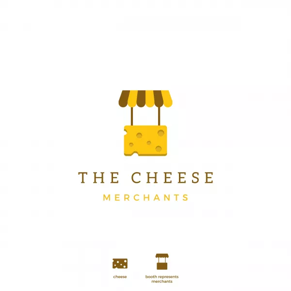 Cheese Merchant Icon Logo