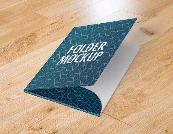 A4 Business Folder Mockup