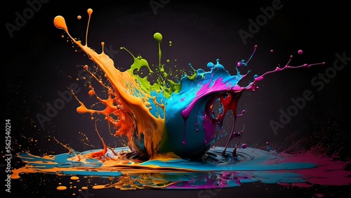 Paint splash 8k desktop wallpaper