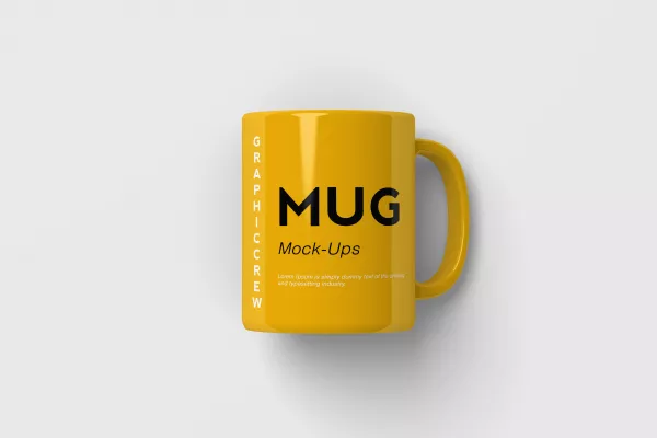 Mug Mockup Top Angle Shot