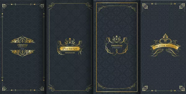 Ornate Frames Luxury Logos Packaging