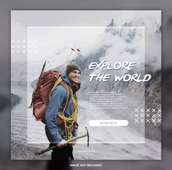 Free Download Travel Adventure Social Media Banner Instagram Templates - GFXLoad