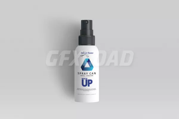 Cosmetic Spray Can Mockup