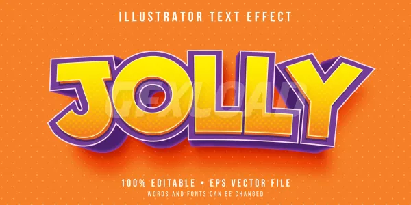 Editable Text Effect Happy Feeling Text Style