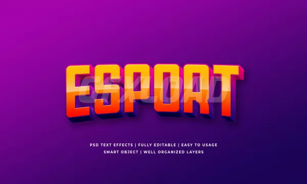 Esport 3D Text Style