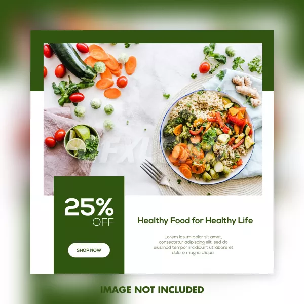 Free Download Food Social Media Instagram Post Template - GFXLoad