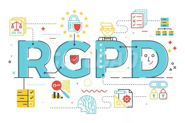 Gdpr General Data Protection Regulation Word Spanish