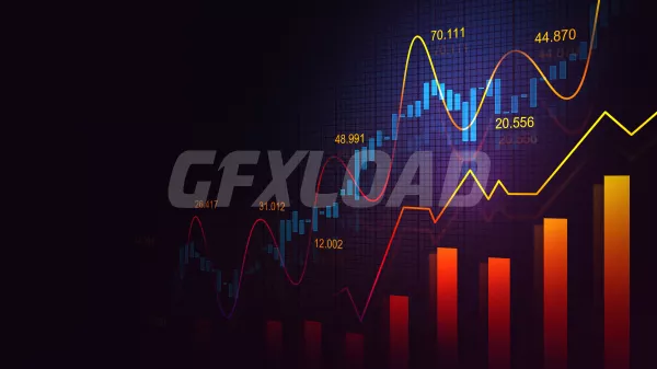 Graphique Boursier Forex Concept Graphique