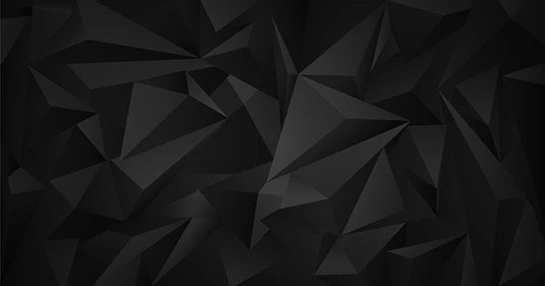 Black Dark 3D Low Poly Geometric Background