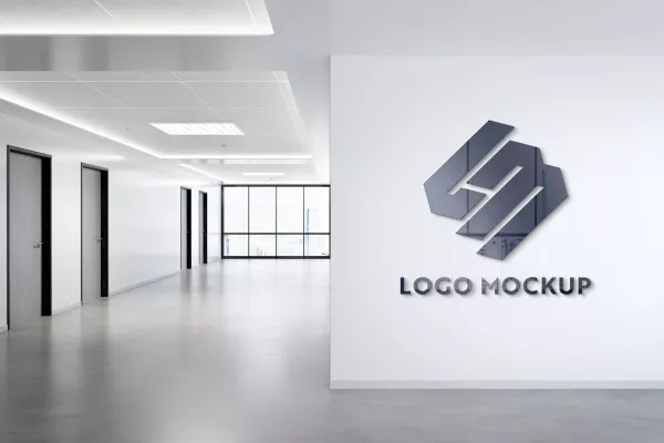 Logo Office Wall Mockup